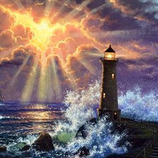 Схема вышивки «Маяк»