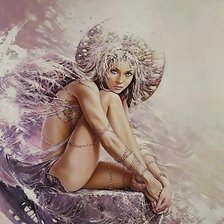 Схема вышивки «Девушка»