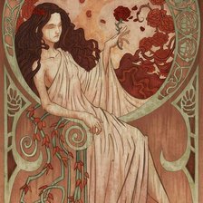 Схема вышивки «Альфонс Муха»