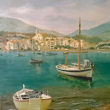 Схема вышивки «Cadaques-Costa Brava-Catalonia.»