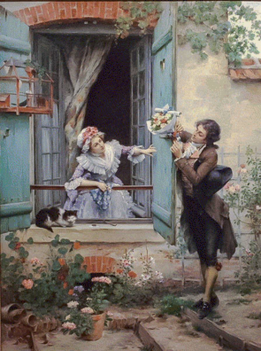 My Valentine, - pierre outin.scenarys.people.animals.flowers and gardens. - предпросмотр