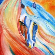 Схема вышивки «Фантазия разноцветная»