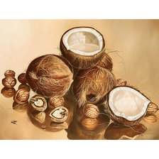 Схема вышивки «Орехи.»