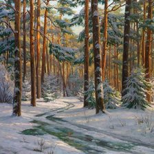 Схема вышивки «пейзаж»