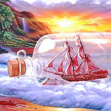 Корабль в бутылке