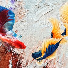 Схема вышивки «рыбки»