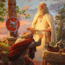 Схема вышивки «Благословление ратника Андрей Шишкин»