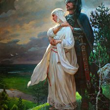 Схема вышивки «Богумир и Славуня Андрей Шишкин»