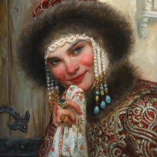 Схема вышивки «Молодая княжна Андрей Шишкин»