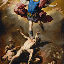 Схема вышивки «Падение мятежных ангелов Лука Джордано»
