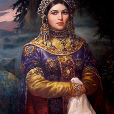 Схема вышивки «Хозяйка медной горы Андрей Шишкин»