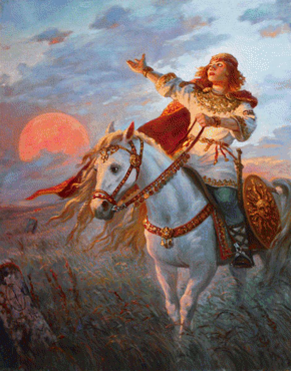 Хорс Андрей Шишкин - мифология, шишкин, славяне, живопись, язычество - предпросмотр