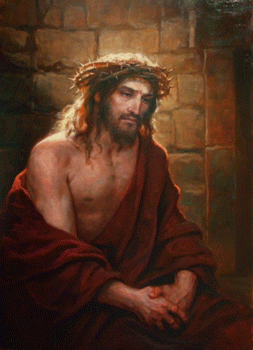 Христос в темнице Андрей Шишкин - живопись, шишкин, религия, христианство - предпросмотр