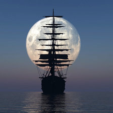 Схема вышивки «Морской пейзаж»