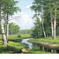 Схема вышивки «Пейзаж»