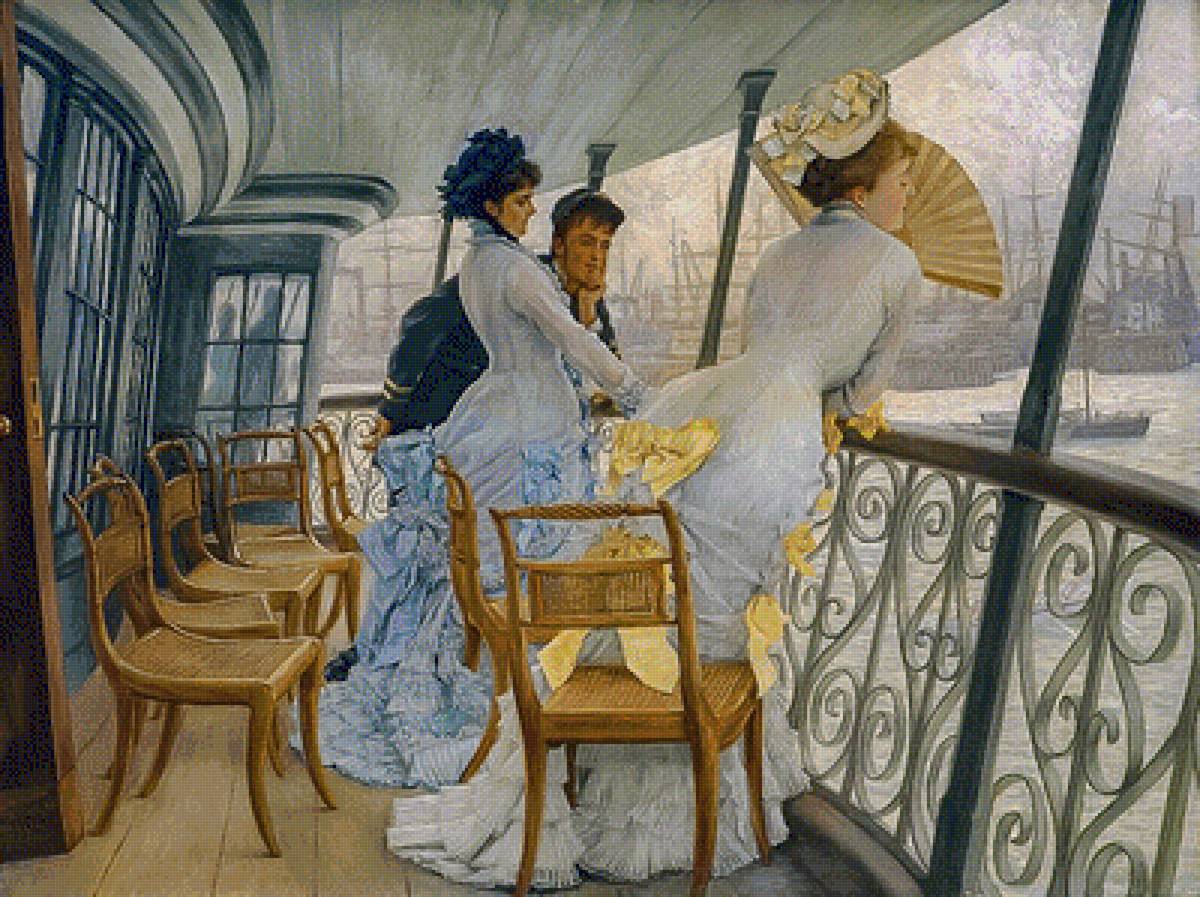 The Gallery of HMS Calcutta (Portsmouth). - james tissot painter.seascenes.people. - предпросмотр