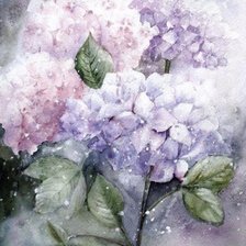 Схема вышивки «Гортензии»