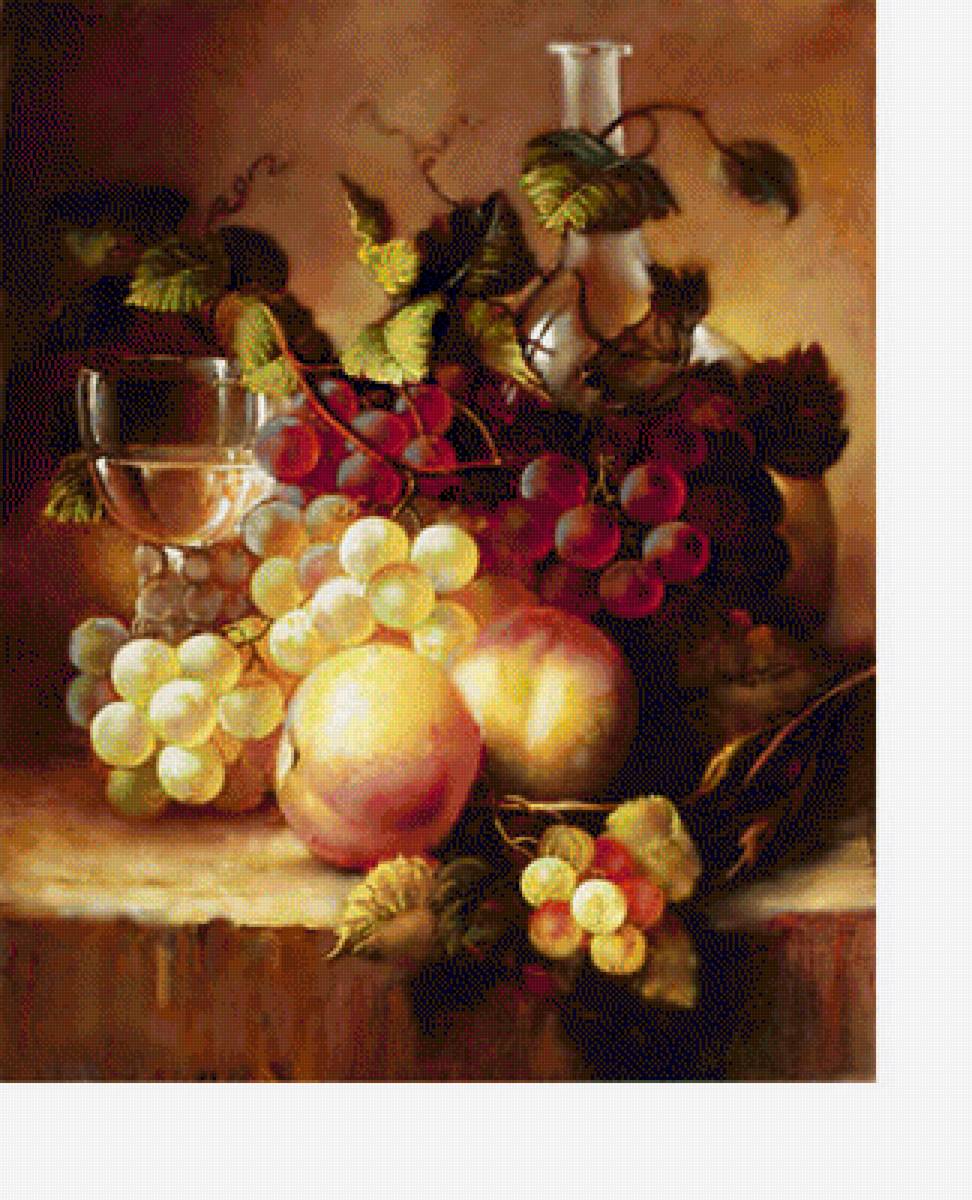 Натюрморт. - живопись., фрукты, натюрморт - предпросмотр