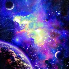 Схема вышивки «Космос»