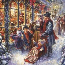 Схема вышивки «СТЮАРТ ШЕРВУД. У МАГАЗИНА ПОДАРКОВ»