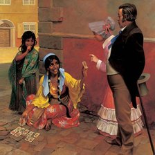 Схема вышивки «гадалка»