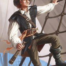 Схема вышивки «Моряк»