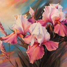 Схема вышивки «Ирисы»