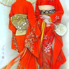 Схема вышивки «девушки»