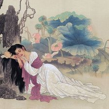 Схема вышивки «девушка»