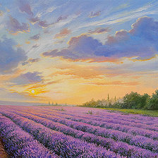 Схема вышивки «Лавандовое поле»