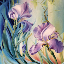 Схема вышивки «Ирисы»