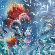 Схема вышивки «Цвет папоротника»