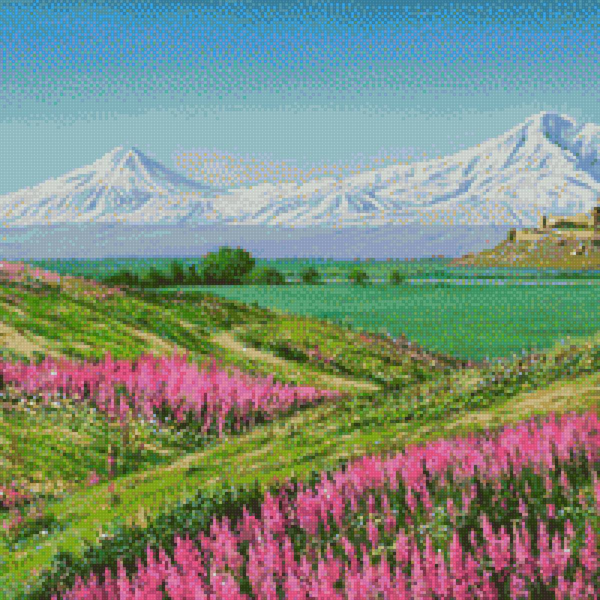 Горы - природа, картина, пейзаж, горы - предпросмотр