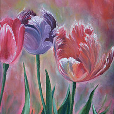 Схема вышивки «Тюльпаны»