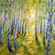 Схема вышивки «Березовая роща»