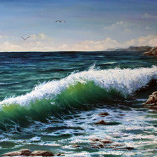 Схема вышивки «Прибрежная волна»