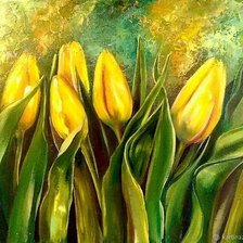 Схема вышивки «Тюльпаны»