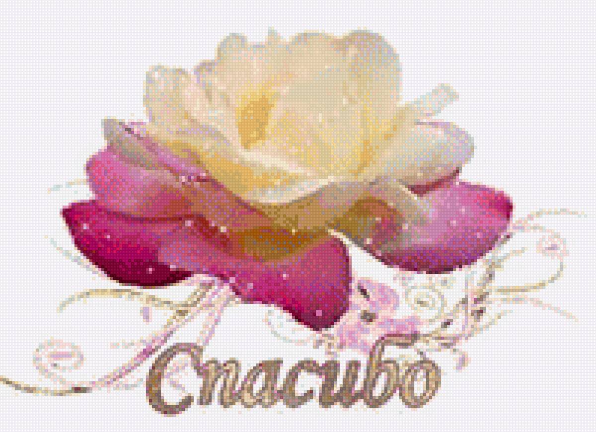 Открытка Спасибо! - открытка, поздравление, спасибо, цветок, лилия водяная - предпросмотр