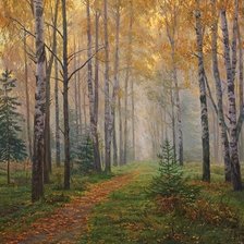 Схема вышивки «пейзаж»