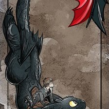 Схема вышивки «как приручить дракона»