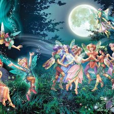 Схема вышивки «HADAS Y DUENDES BAILANDO»