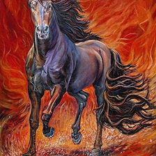 Схема вышивки «Конь-огонь»