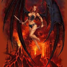 Схема вышивки «ангел войны»