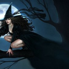 Схема вышивки «ведьма»