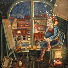 Схема вышивки «Мечты художника»