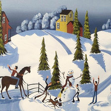 Схема вышивки «Зимние забавы»