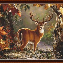 Схема вышивки «Олень»