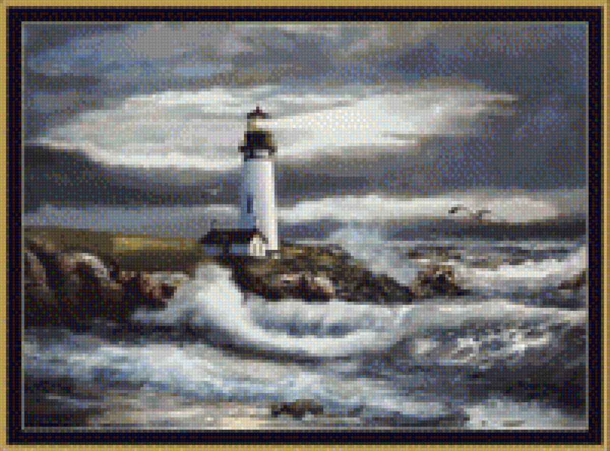 Маяк - маяк, берег, море - предпросмотр