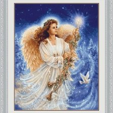 Схема вышивки «Рождественский ангел»