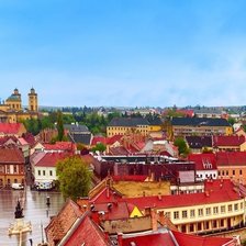 Схема вышивки «Город  с крыши дома»